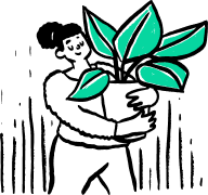illustration w_green plant